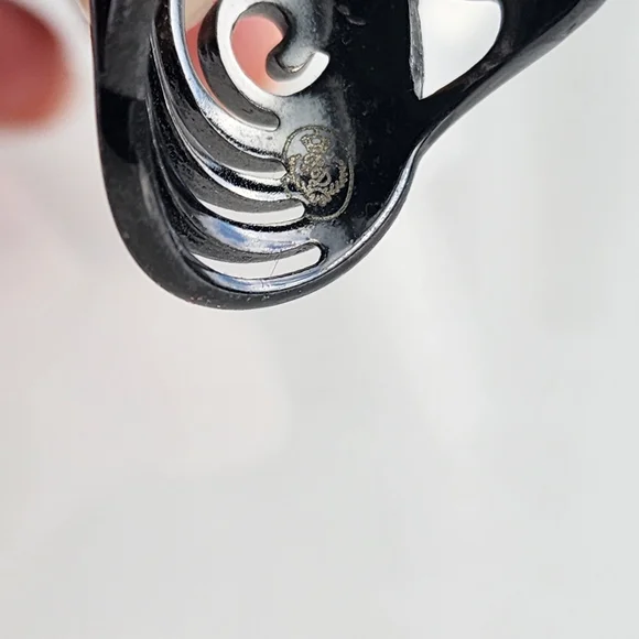 Premier Designs "Groovy" black hematite coated fashion ring size 9 - Picture 9 of 13